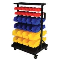 GPC Bin Trolley 60 150 kg 660 x 570 x 1,120 mm Black