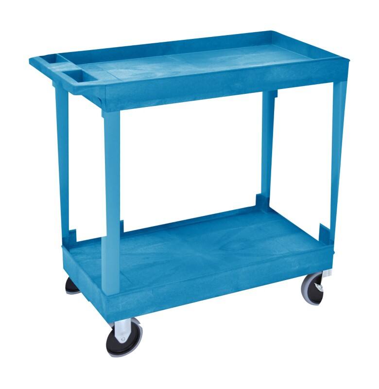 Super Strength Tray Trolley 180 kg 895 x 457 x 920 mm Blue