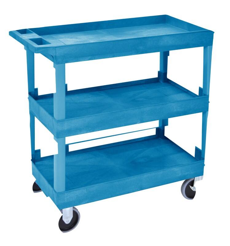 Super Strength Tray Trolley 180 kg 895 x 457 x 920 mm Blue