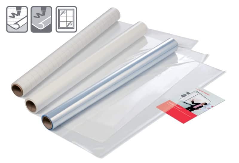 Nobo Squared Whiteboard Dry Erase Sheets Instant White 600 x 800 mm