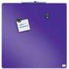 Nobo Mini Wall Mountable Magnetic Whiteboard Tile 1903897 Lacquered Steel Frameless 360 mm x 360 mm Purple
