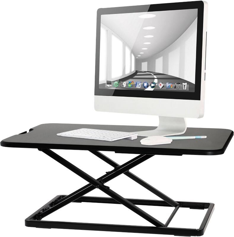 ProperAV Height Adjustable Sit Stand Desk 670 x 470 x 405 mm