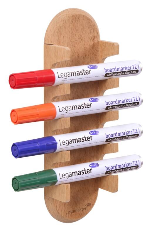 Legamaster 7-122125 Wooden magnetic glassboard marker holder Beech