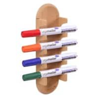 Legamaster 7-122125 Wooden magnetic glassboard marker holder Beech