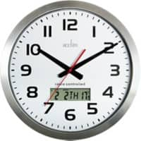 Acctim Wall Clock 74447 38 x 38 x 5 x 38 cm Silver