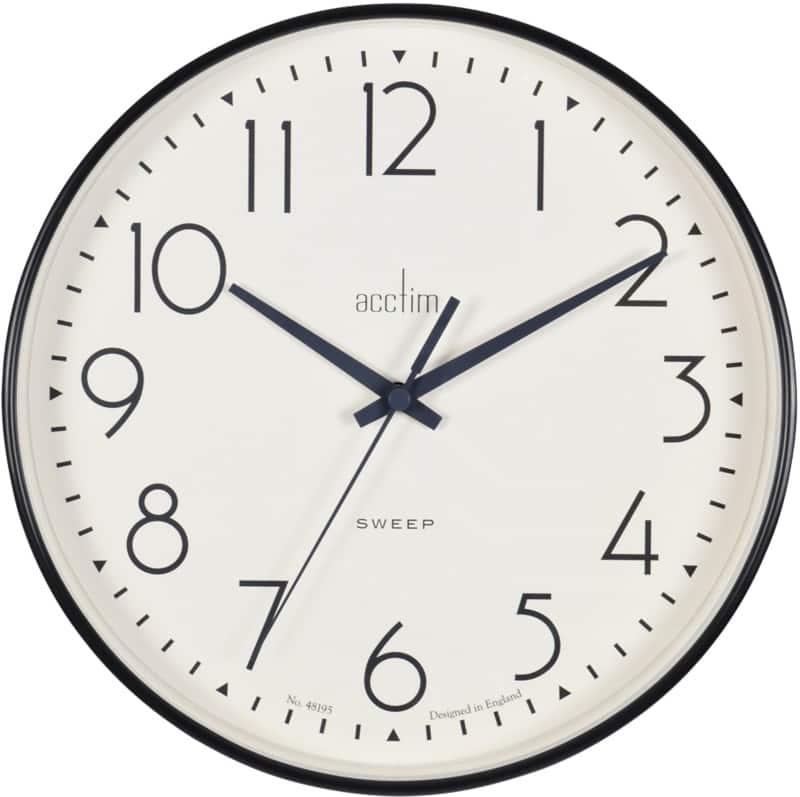 Acctim Wall Clock 22563 25 x 25 x 4 x 25 cm Black