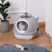 PawHut Cat Litter Box D31-012GY 440 x 470 x 550 mm Grey