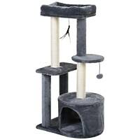 PawHut Cat Tree Scratcher D30-279 1470 x 610 x 410 mm Grey