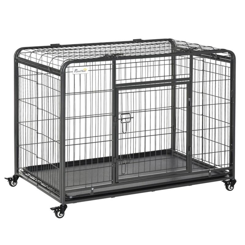 PawHut Dog Cage D02-052V01 780 x 1095 x 710 mm Grey