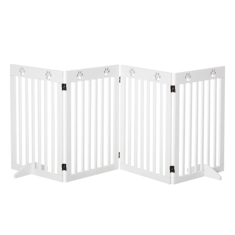 PawHut Pet Gate D06-085 750 x 2040 x 18 mm White