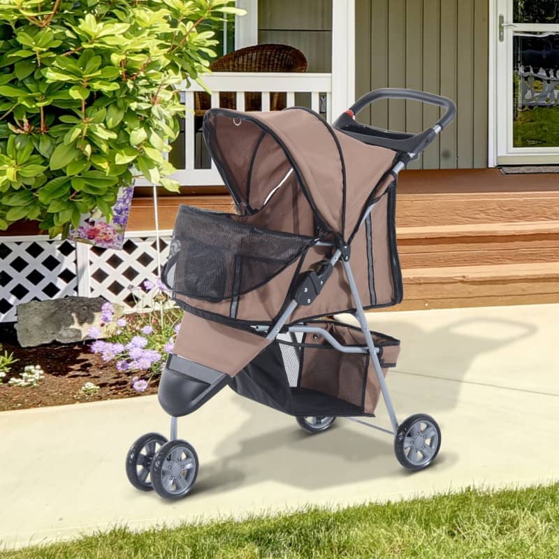 PawHut Pet Stroller D00-041CF 970 x 750 x 450 mm Brown