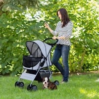 PawHut Pet Stroller D00-058GY 970 x 750 x 450 mm Silver