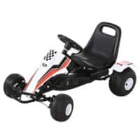 HOMCOM Go Kart 341-036 570 mm 660 mm 1040 mm White