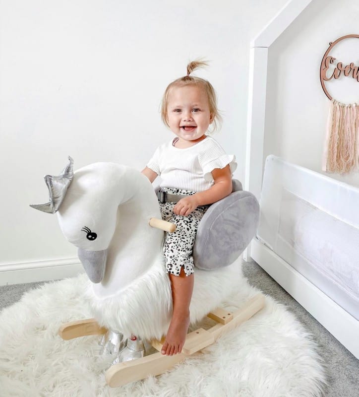 HOMCOM Rocking Horse 330-106 590 mm 330 mm 600 mm Grey