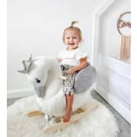 HOMCOM Rocking Horse 330-106 590 mm 330 mm 600 mm Grey