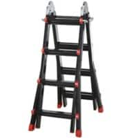 HOMCOM Telescoping Ladder 2320 x 500 x 500 mm Black