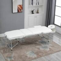 HOMCOM Massage Table 700-039V70WT 840 x 600 x 2150 mm White