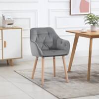 HOMCOM Dining Chair 850 x 580 x 540 mm Grey