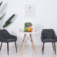 HOMCOM Dining Chair 810 x 570 x 580 mm Grey