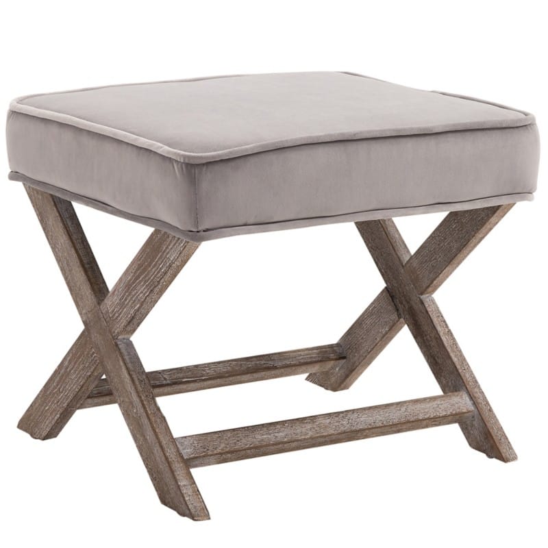 HOMCOM Foot Stool 833-589V01GY 410 mm 450 mm Grey