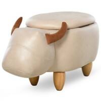 HOMCOM Ottoman Ivory 350 x 360 mm