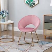 HOMCOM Accent Chair 840 x 680 x 540 mm Pink