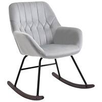 HOMCOM Rocking Chair 880 x 610 x 700 mm Grey