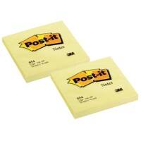 Post-it Sticky Notes 76 x 76 mm Canary Yellow 24 Pads of 100 Sheets