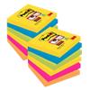 Post-it Rio De Janeiro Super Sticky Notes 76 x 76 mm Assorted Colours Square 12 Pads of 90 Sheets