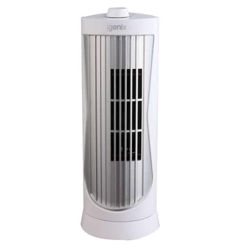 igenix Mini Tower Fan Main 3 Speeds 32 cm Silver, White DF0020WH