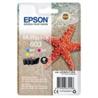 Epson 603 Original Ink Cartridge C13T03U54010 Cyan, Magenta, Yellow Pack of 3