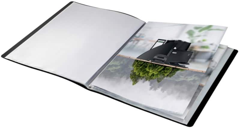 Leitz Recycle Display Book A4 Black 90% Recycled Plastic 20 Pockets