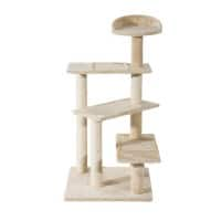 PawHut Cat Tree Beige 500 mm x 500 mm x 1000 mm