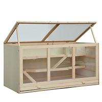 PawHut Hamsters House Natural 600 mm x 1150 mm x 580 mm