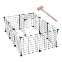 PawHut Pet Playpen Black 730 mm x 1060 mm x 360 mm