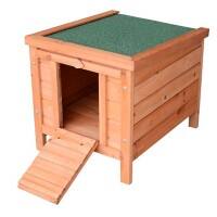 PawHut Rabbit Cage Natural, Green 420 mm x 510 mm x 430 mm