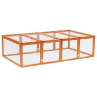 PawHut Rabbit Cage Natural 1000 mm x 1810 mm x 480 mm