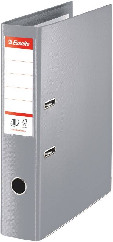 Esselte No.1 Power Wide Lever Arch File A4, Foolscap 72 mm Grey 2 Rings 48088 Polypropylene Portrait Pack of 10