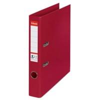 Esselte No.1 Power Lever Arch File A4 52 mm Burgundy 2 Rings 811520 Polypropylene Portrait  Pack of 10
