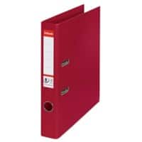Esselte No.1 Power Lever Arch File A4 52 mm Burgundy 2 ring 811520 Polypropylene Portrait Pack of 10