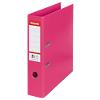 Esselte No.1 Power Lever Arch File A4 72 mm Fuchsia 2 ring 811313 Polypropylene Portrait Pack of 10