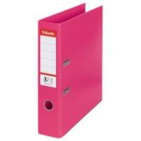 Esselte No.1 Power Lever Arch File A4 72 mm Fuchsia 2 ring 811313 Polypropylene Portrait  Pack of 10