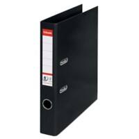 Esselte No.1 Power Lever Arch File A4 52 mm Black 2 ring 811470 Polypropylene Portrait Pack of 10