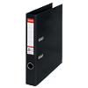 Esselte No.1 Power Lever Arch File A4 52 mm Black 2 ring 811470 Polypropylene Portrait Pack of 10