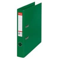 Esselte No.1 Power Lever Arch File A4 52 mm Green 2 ring 811460 Polypropylene Portrait Pack of 10