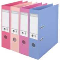 Esselte No.1 Solea Lever Arch File A4 72 mm Assorted 2 Rings 231040 Polypropylene Portrait  Pack of 10