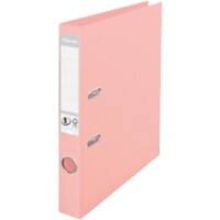 Esselte No.1 Solea Lever Arch File A4 52 mm Peach 2 ring 231044 Polypropylene Portrait  Pack of 10