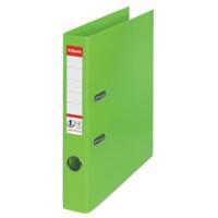 Esselte No.1 VIVIDA Lever Arch File A4 52 mm Green 2 Rings 624073 Polypropylene Portrait  Pack of 10