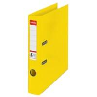 Esselte No.1 VIVIDA Lever Arch File A4 52 mm Yellow 2 ring 624074 Polypropylene Portrait Pack of 10