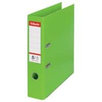 Esselte No.1 VIVIDA Lever Arch File A4 72 mm Green 2 ring 624069 Polypropylene Portrait Pack of 10